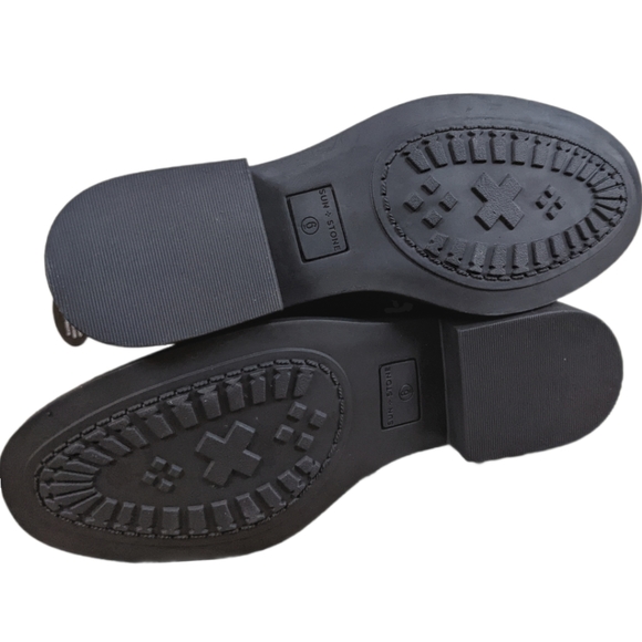 Sun and Stone Allicce Over the Knee Black Microsuede Boots - Picture 11 of 12